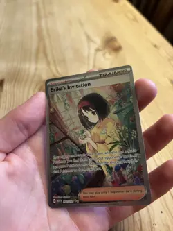 Pokemon TCG Erika's Invitation Scarlet & Violet Holo Card 203/165 NM 151 - Image 2