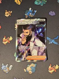 Pokemon Cards Professor Turo’s Scenario 240/182 Full Art Paradox Rift - (NM) - Image 1