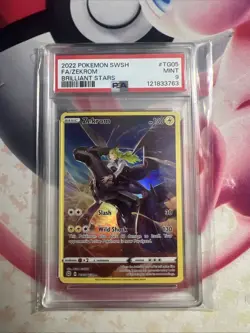 Pokemon TCG Zekrom Holo Ultra Rare Card TG05/TG30 Brilliant Stars PSA 9 - Image 1