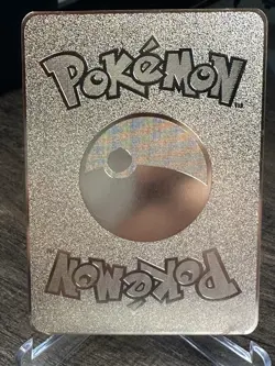 Charizard 1st Edition Gold Pokemon Custom Metal Fan Art Card - Image 2