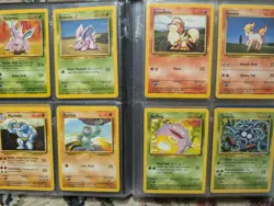 Binder With 80 Different Pokemon Cards Base And Jungle Only Old Vintage - Image 3