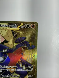 Cynthia’s Garchomp Ex 241/182 Destined Rivals Gold Hyper Rare Card Pokemon - Image 5