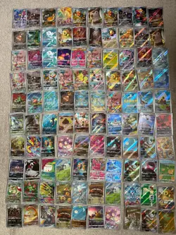 Pokemon Cards 100 pc Bulk Lot AR CHR Art Rare Full Set AsPictured NM JAPANESE U - Image 1