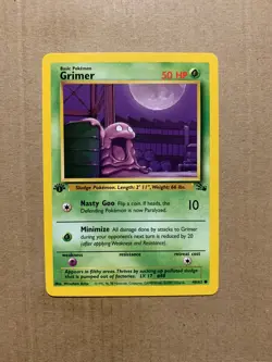 1st Edition Grimer 48/62 Fossil Set - Common Pokemon Card - NM/Mint - Image 1