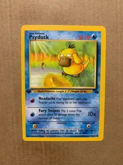 1st Edition Psyduck 53/62 Fossil Set - Common Pokemon Card - NM/Mint - Image 1