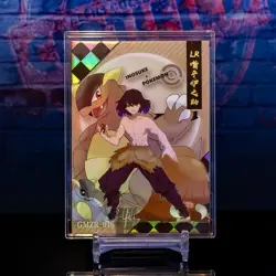 Inosuke Pokemon Kangaskhan LR Demon Slayer Premium Gold Foil Card GMZR-046 - Image 1