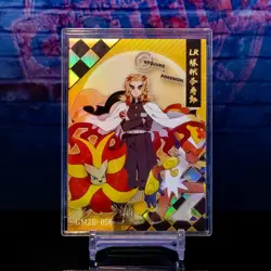 Kyojuro Rengoku Pokemon Pyroar LR Demon Slayer Premium Gold Foil Card GMZR-058 - Image 1
