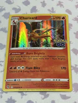 Pokemon TCG Charizard - 010/078 - Pokemon Go Sword & Shield Holo Rare Card NM - Image 1
