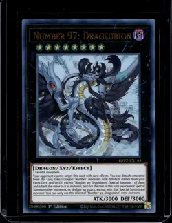 🔥 YUGIOH Number 97: Draglubion GFP2-EN145 Ultra Rare NM 1ST EDITION - Image 1