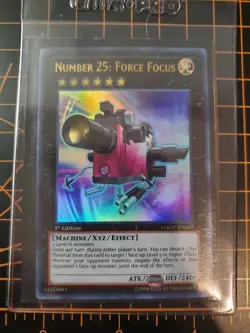 Number 25: Force Focus GAOV-EN045 Ultra Rare YuGiOh! TCG NM With Top Loader - Image 1