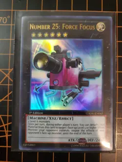 Number 25: Force Focus GAOV-EN045 Ultra Rare YuGiOh! TCG NM With Top Loader - Image 2