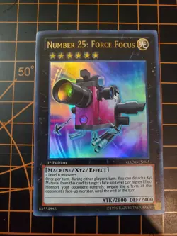 Number 25: Force Focus GAOV-EN045 Ultra Rare YuGiOh! TCG NM With Top Loader - Image 3