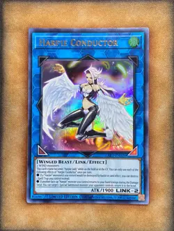 Yugioh Harpie Conductor LART-EN026 Ultra Rare Lost Art Promo Limited Edition NM - Image 1