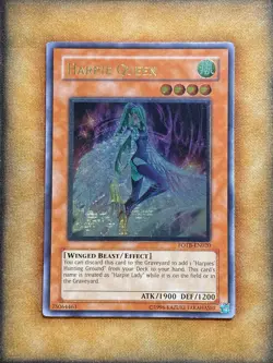 Yugioh Harpie Queen FOTB-EN020 Ultimate Rare NM - Image 1