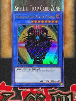 Yugioh Magician Of Black Chaos SBTK-EN001 Ultra Rare 1st Ed NM Speed Duel - Image 1
