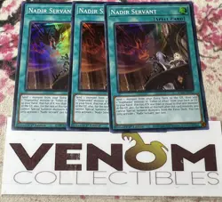3x (M/NM) - Nadir Servant - RA01-EN062 - Super Rare - 1st Edition YuGiOh - Image 1