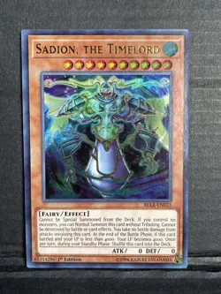 YuGiOh - Sadion, the Timelord - BLLR-EN033 - Ultra Rare - 1st Ed. - NM - Image 1