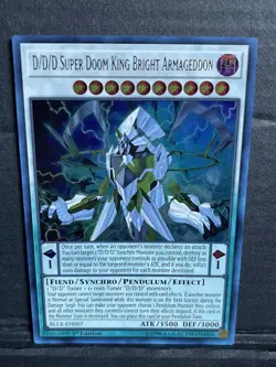 YuGiOh - D/D/D Super Doom King Bright Armageddon - BLLR-EN007 - 1st Ed - NM - Image 1