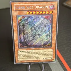 YUGIOH Clear Vice Dragon STARDUST OVERDRIVE SOVR-EN098 Secret Rare - Image 1