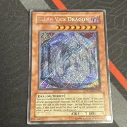 YUGIOH Clear Vice Dragon STARDUST OVERDRIVE SOVR-EN098 Secret Rare - Image 2