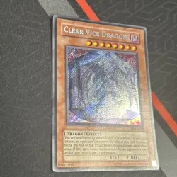 YUGIOH Clear Vice Dragon STARDUST OVERDRIVE SOVR-EN098 Secret Rare - Image 3
