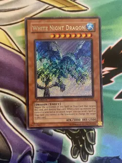 MP yugioh White Night Dragon ANPR-EN092 Ancient Prophecy 1st Edition Secret Rare - Image 1