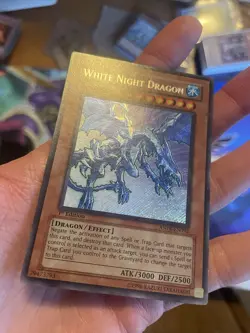 MP yugioh White Night Dragon ANPR-EN092 Ancient Prophecy 1st Edition Secret Rare - Image 4
