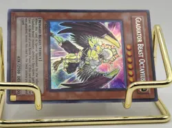 Yugioh Gladiator Beast Octavius GLAS-EN000 1st Edition Secret Very Light Play - Image 3