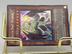 Yugioh Gladiator Beast Octavius GLAS-EN000 1st Edition Secret Very Light Play - Image 4