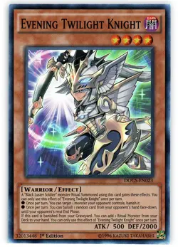 Evening Twilight Knight - DOCS-EN023 - Super Rare - 1st Edition LP YuGiOh! Dime - Image 1