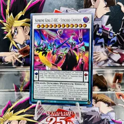 Yugioh Supreme King Z-ARC - Synchro Universe LEDE-EN100 Super Rare 1st Near Mint - Image 1