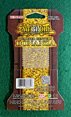 1st Edition Yu-Gi-Oh Quarter Century Bonanza Booster Pack ( 1 Pack ) - Image 2