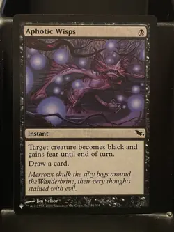 Aphotic Wisps Shadowmoor Regular NM The List Mystery MTG Magic Card - Image 1