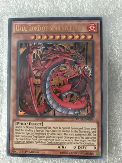 YuGiOh - Uria, Lord of Searing Flames - DUSA-EN096 - Ultra Rare - 1st Ed. - NM - Image 1