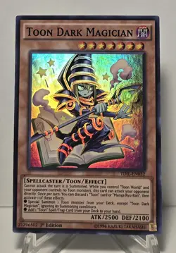 Toon Dark Magician TDIL-EN032 1st Edition Super Rare Yugioh TCG NM/M - Image 1