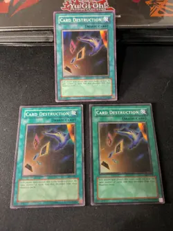 x3 Card Destruction SDY-042 Starter Deck: Yugi Unlimited Playset MP - Image 1
