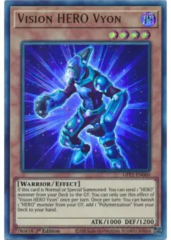 Yugioh - Vision HERO Vyon (Ultra Rare) (1st Edition) - GFP2-EN060 P - Image 1