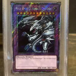 2024 PSA 10 YUGIOH RA03 BONANZA PLATINUM SECRET RARE BLUE EYES ULTIMATE DRAGON - Image 2