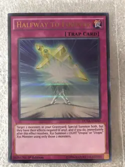 YUGIOH! HALFWAY TO FOREVER-ULTRA RARE-1ST ED. -DUSA-EN040 - Image 1