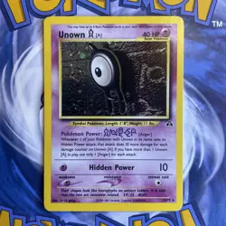 Unown [A] 14/75 Neo Discovery-Unlimited Edition Holo - Pokemon Card - Image 1