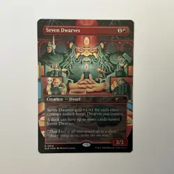 MTG Seven Dwarves (0814) *FOIL* SECRET LAIR: Bonus Chase Card MT/NM - Image 1