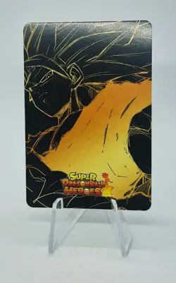 GOKU SSJ3 DRAGON BALL Z HEROES DBZ DBGT CARTE CARD PRISM HOLO FOIL 3D MANGA NEW - Image 2