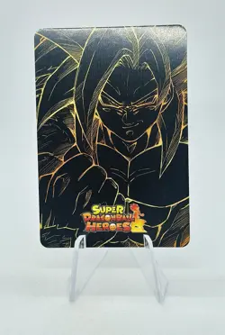 GOKU SSJ4 GT DRAGON BALL Z HEROES DBZ DBGT CARTE CARD PRISM HOLO FOIL 3D MANGA - Image 2