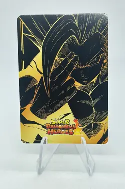 GOHAN BEAST DRAGON BALL Z HEROES DBZ DBGT CARTE CARD PRISM HOLO FOIL 3D MANGA - Image 2