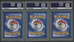 Lot (9) 2000 Pokemon Game Base II #4 Charizard Holo PSA 1 to PSA 9 Cards 1-9 - Image 4
