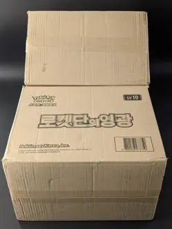 Lot of (2) Pokemon Card Game SV10 Glory of Team Rocket Korean Sealed Case - Image 4