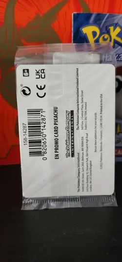 NEW Pokemon TCG Pikachu Store Promotional Sealed Trading Card Original Authentic - Image 2