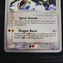 Rayquaza Ex - Pokemon 2004 World Championship! 94/94 Card Vintage Rare - Image 3