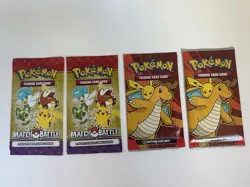 Pokemon McDonald's 2023/2024 Trading Card Game Lot of 4 Packs New Sealed - Image 1