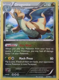 DRAGONITE 51/108 XY: Roaring Skies POKEMON Non-Hologram Card - Image 1